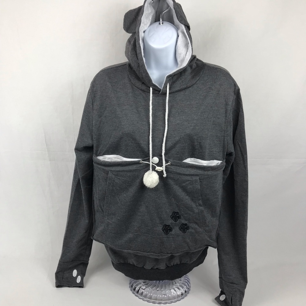 Fur Baby Hoodie Sz Med Removable Pouch Liner